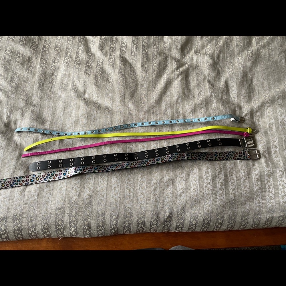 Bundle of five girls belts including from Justice